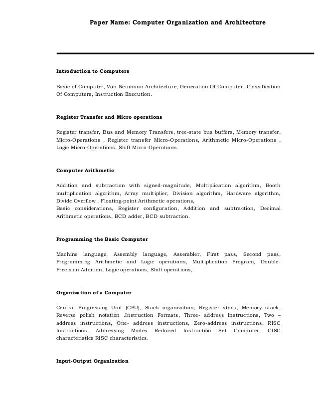 Computer Organisation And Architecture By Morris Mano Pdf